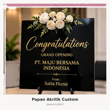 Papan Bunga Akrilik Kawasan Industri Kendal